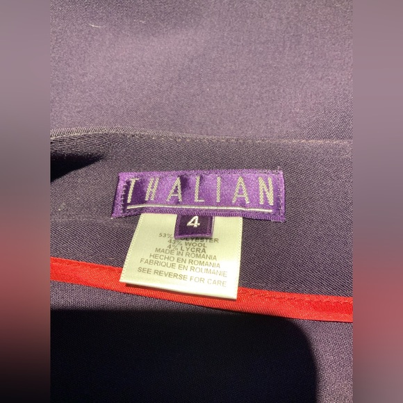 Thalian wool blend plum skirt size 4 BNWT - Picture 7 of 7